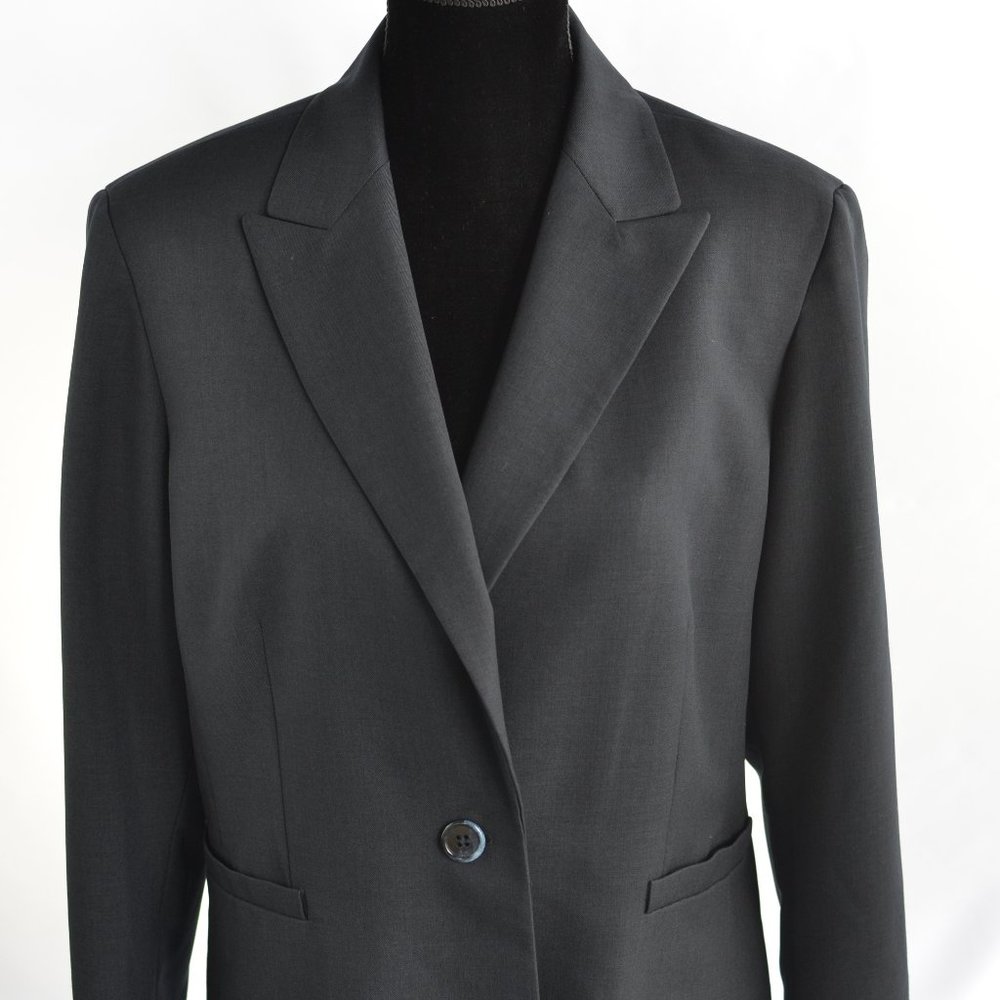 Kasper Size 18 Blue/Black Suit Jacket/Blazer